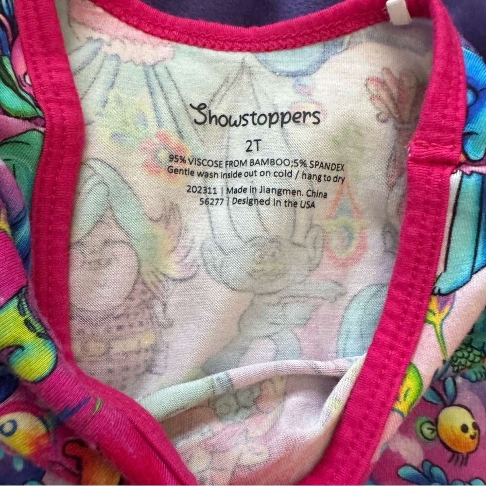 Showstoppers “Trolls” 2T Dress VGUC - Picture 2 of 3